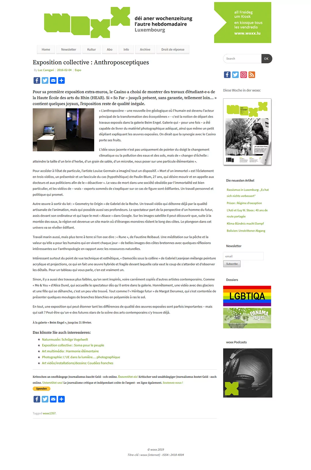 2016 Casino No Name Exposition So Far Jusqu A Present Sans Garantie Tellement Loin(42)